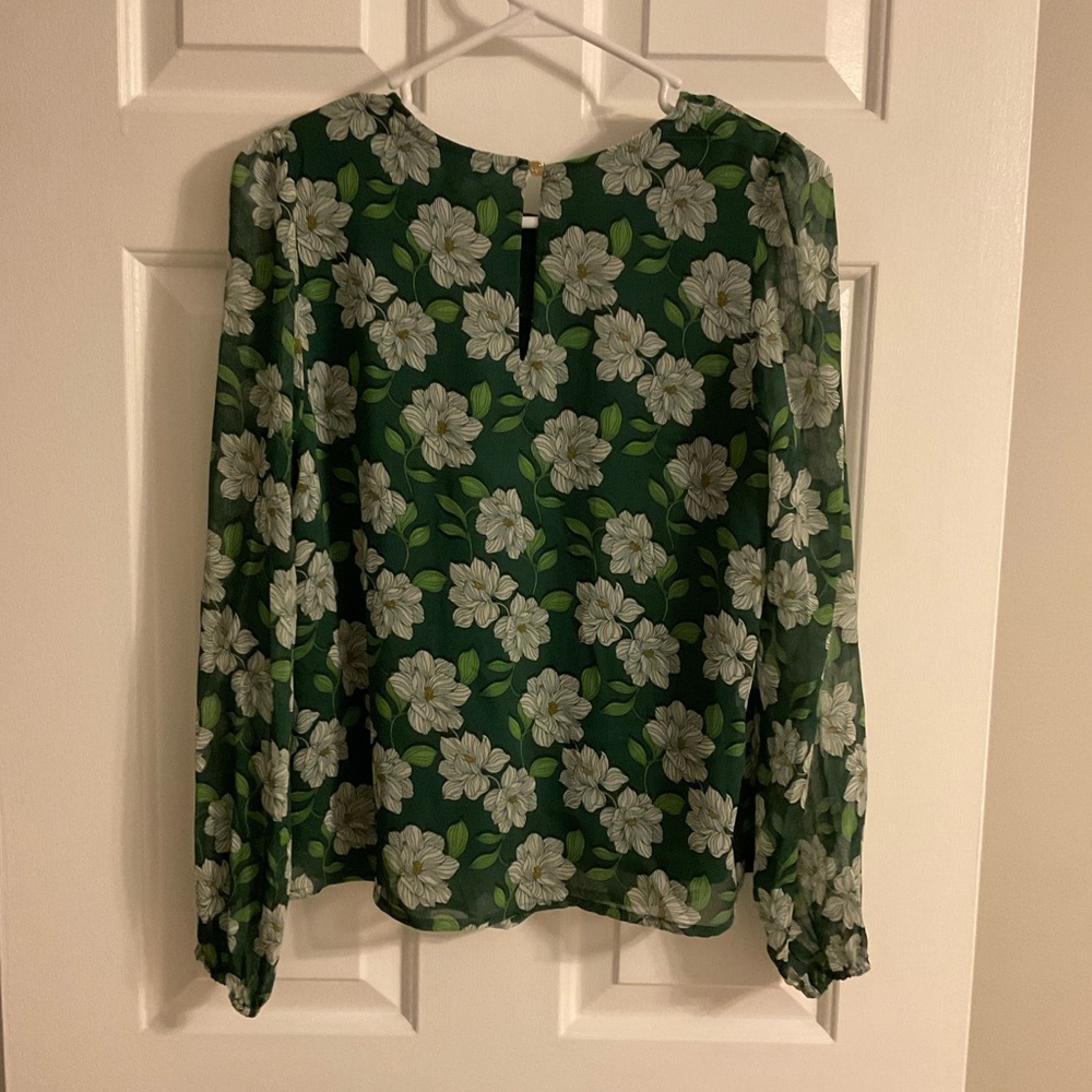 Draper James Smocked Woven Top/Blouse - Picture 3 of 12